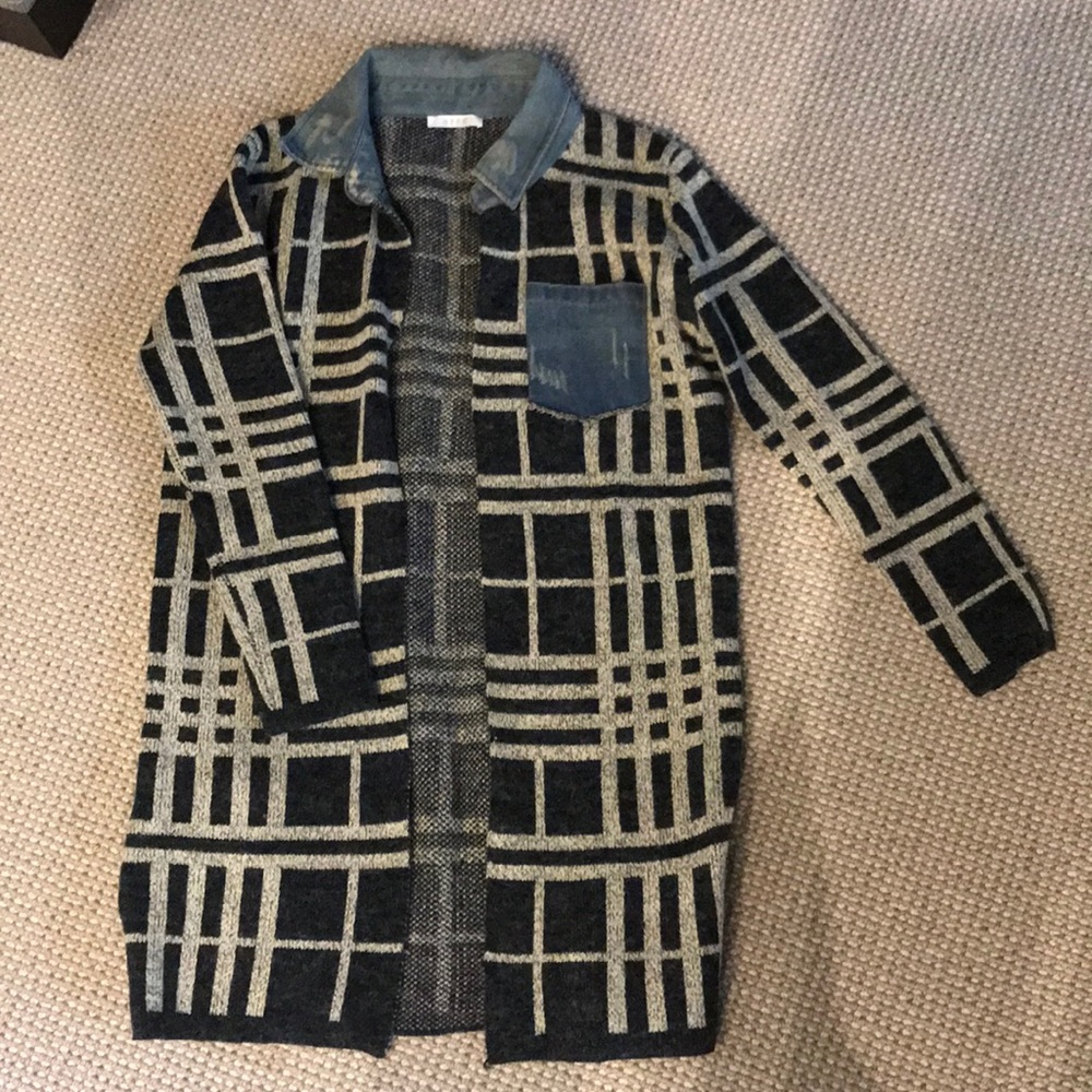 Long plaid coat